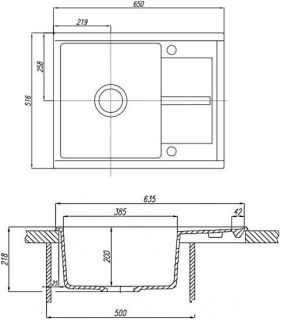 Мойка кухонная Акватон ДЕЛИЯ 65 терракотовый